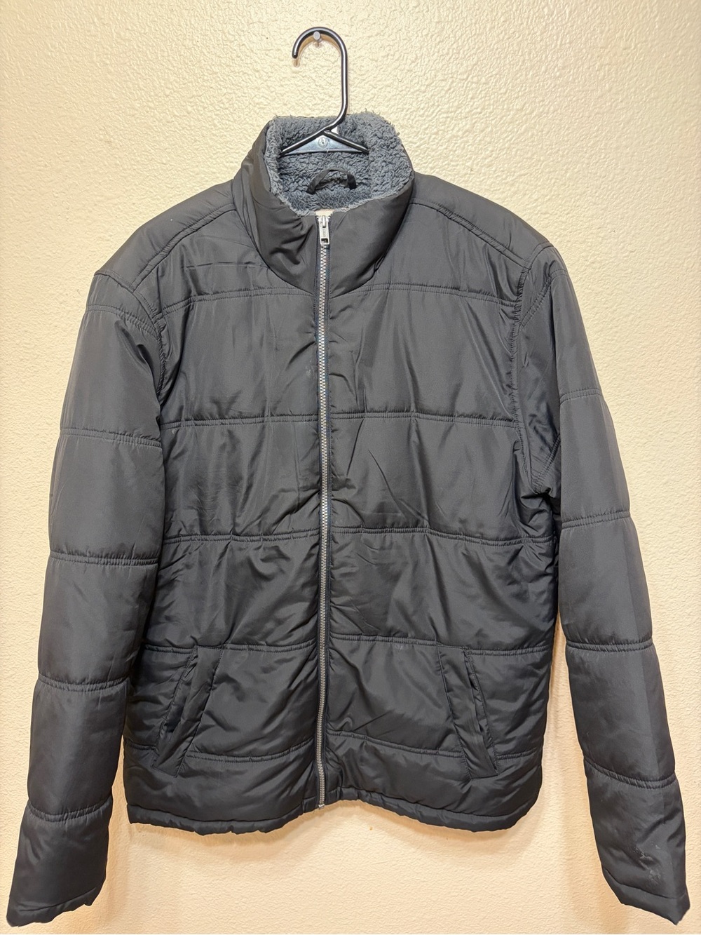 Weatherproof Men’s Quilted Puffer Jacket - Gray